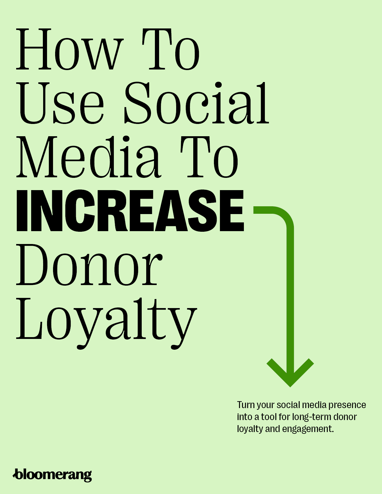 How to use social media to improve donor loyalty ebook cover